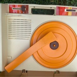 Fisher-Price Cream and Orange Music Player
